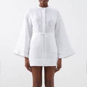 Staud  linen dress . Pristine, like new condition . Freshly  dry cleaned .